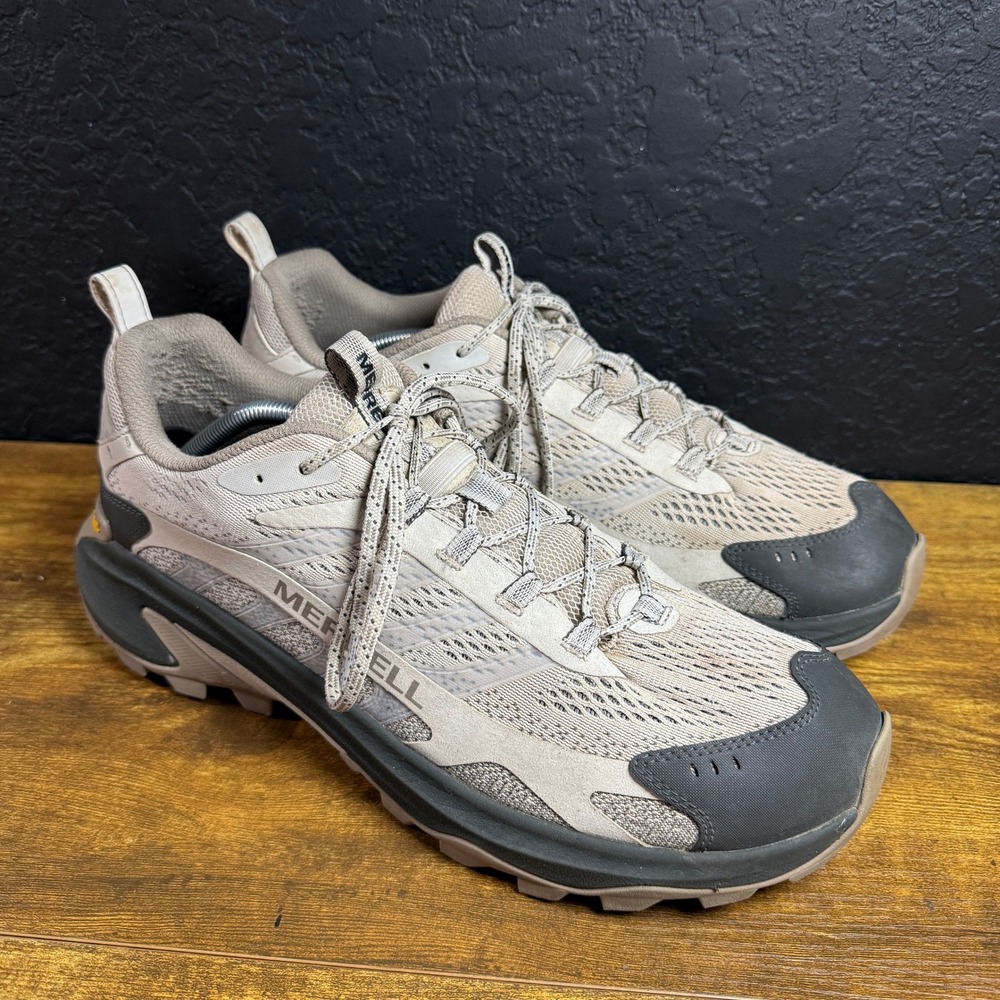 Merrell Moab Speed 2 J07805‎ Tan Synthetic Mesh Hiking Shoes Mens Size 13